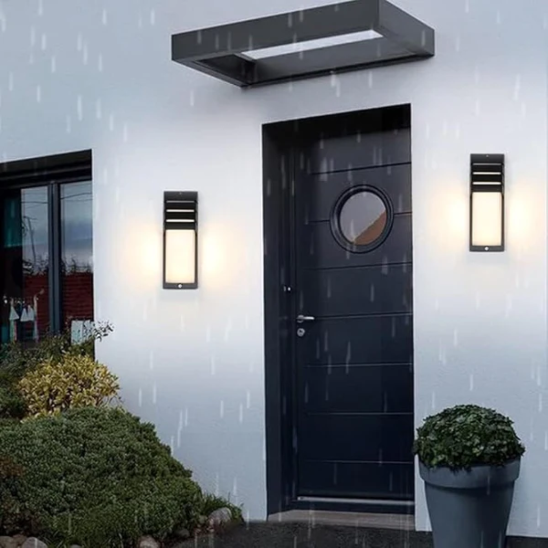 Stylish Outdoor Wall Lamp | Motion Sensor & Waterproof Design | Modern Exterior Wall Light for Enhanced Safety