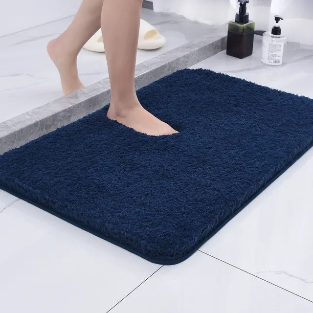 Ultra Soft Microfiber Bath Mat with Non-Slip Backing | Quick Drying Bathroom Rug for Comfort and Safety