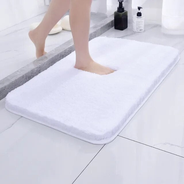 Ultra Soft Microfiber Bath Mat with Non-Slip Backing | Quick Drying Bathroom Rug for Comfort and Safety