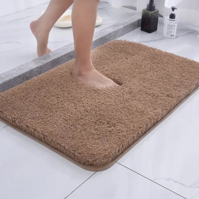 Ultra Soft Microfiber Bath Mat with Non-Slip Backing | Quick Drying Bathroom Rug for Comfort and Safety