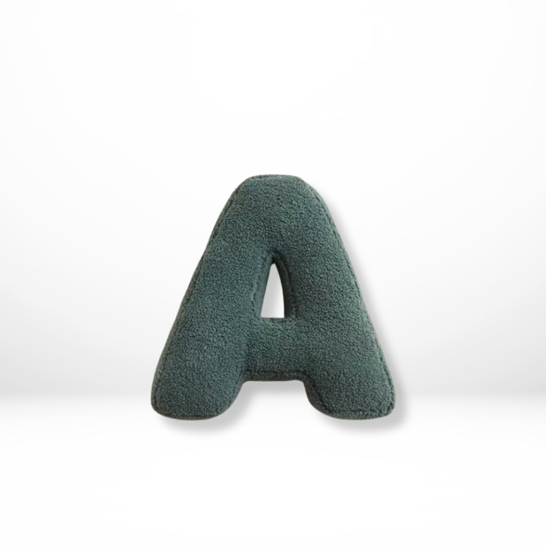 Velvet Alphabet Throw Pillow with Soft Comfort | Unique Decorative Cushions for Personalized Home Decor
