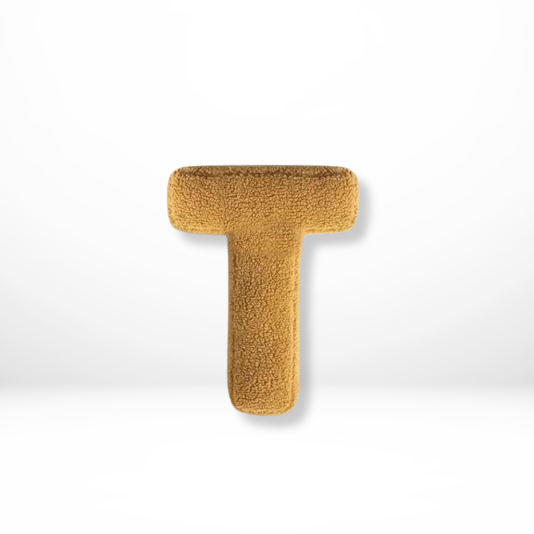 Velvet Alphabet Throw Pillow with Soft Comfort | Unique Decorative Cushions for Personalized Home Decor