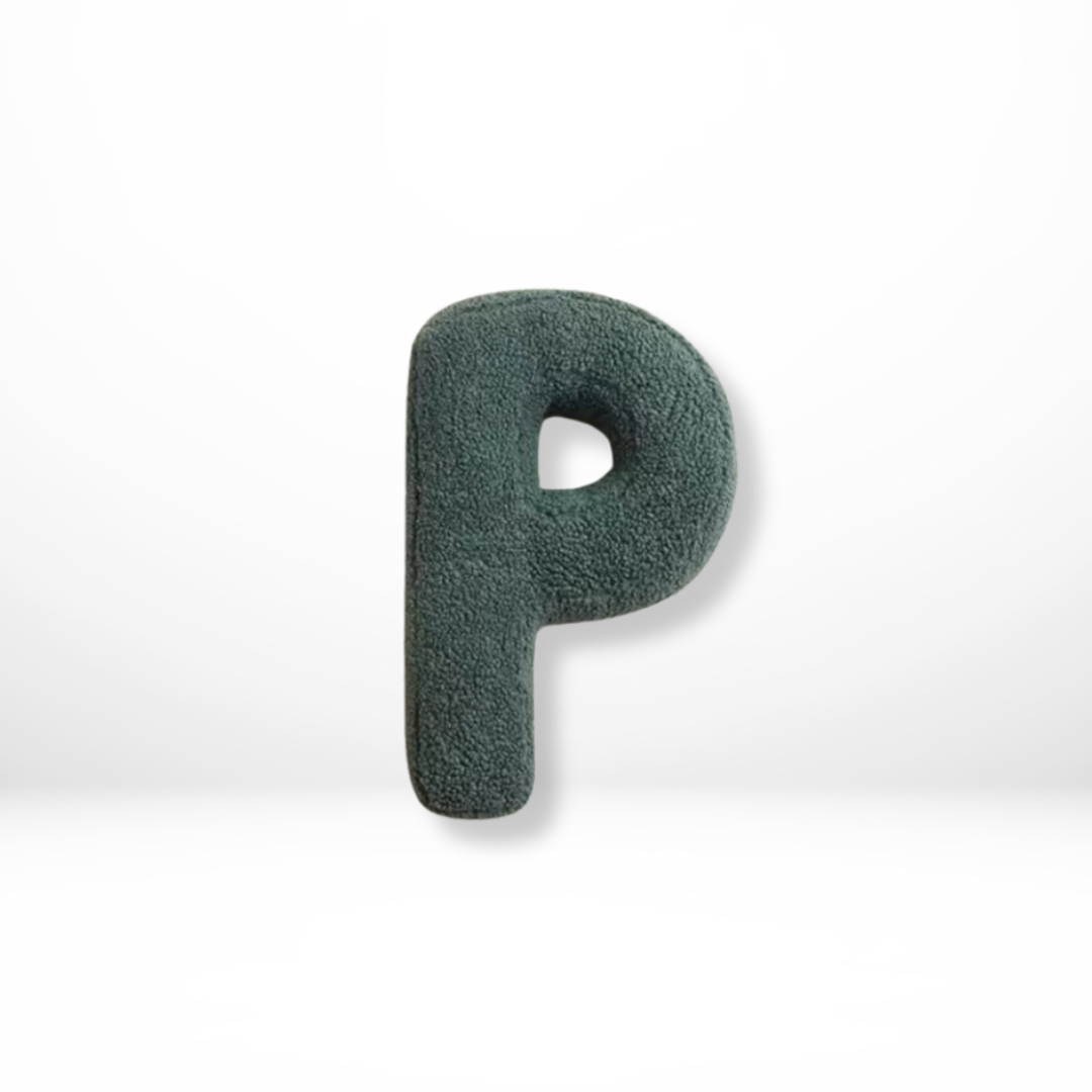 Velvet Alphabet Throw Pillow with Soft Comfort | Unique Decorative Cushions for Personalized Home Decor