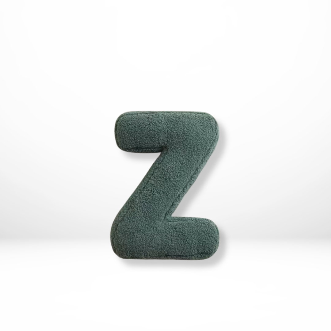 Velvet Alphabet Throw Pillow with Soft Comfort | Unique Decorative Cushions for Personalized Home Decor