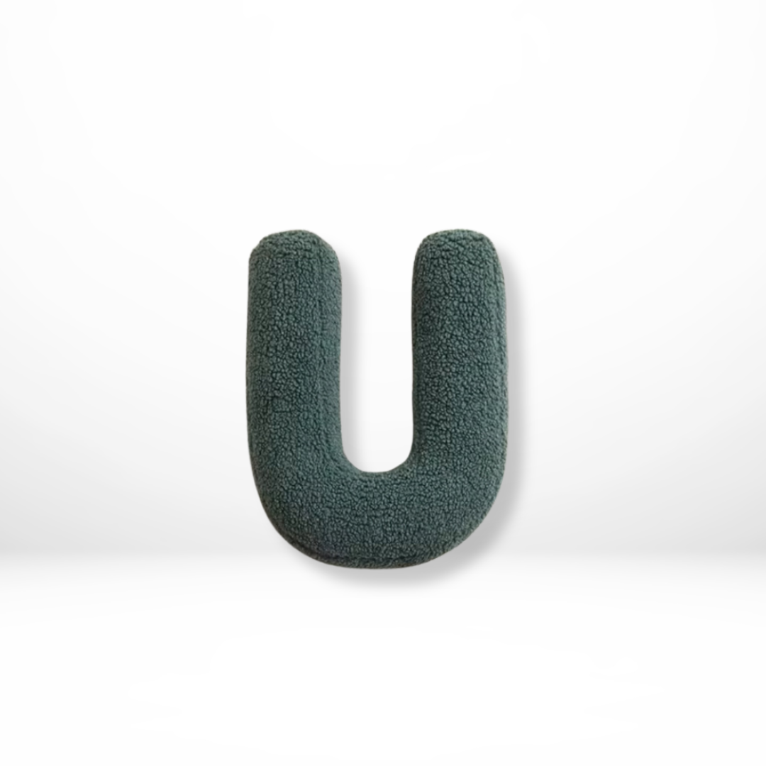 Velvet Alphabet Throw Pillow with Soft Comfort | Unique Decorative Cushions for Personalized Home Decor