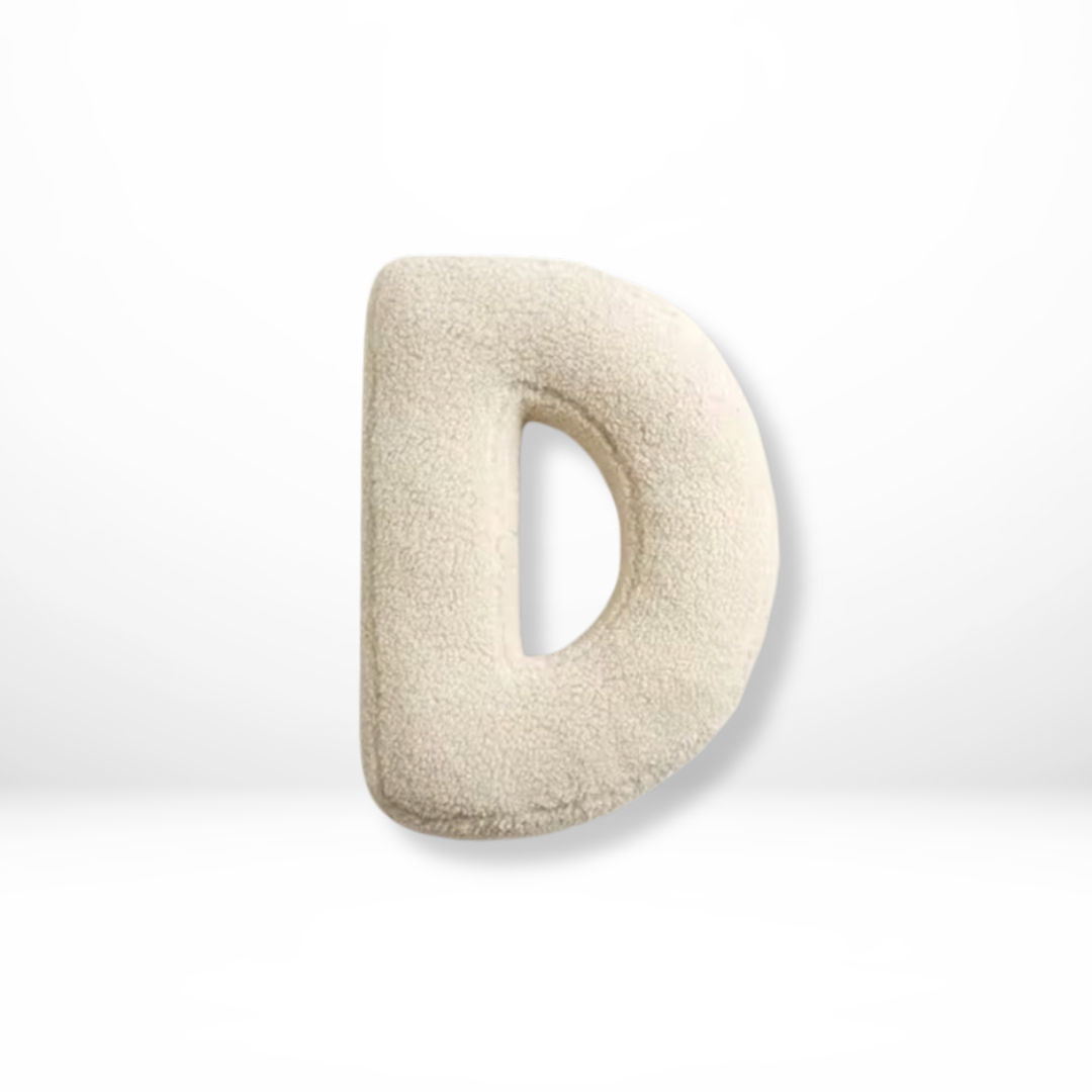 Velvet Alphabet Throw Pillow with Soft Comfort | Unique Decorative Cushions for Personalized Home Decor